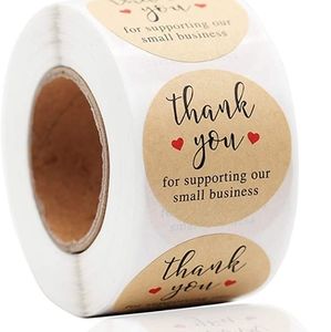 120 - 1 Inch Thank You Stickers